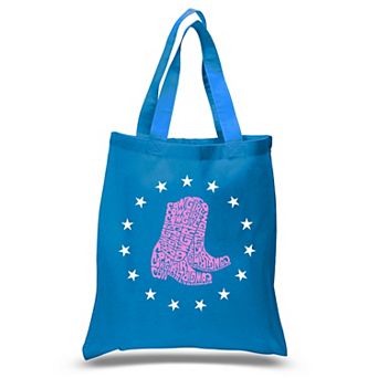 Cowgirl Boots - Small Word Art Tote Bag