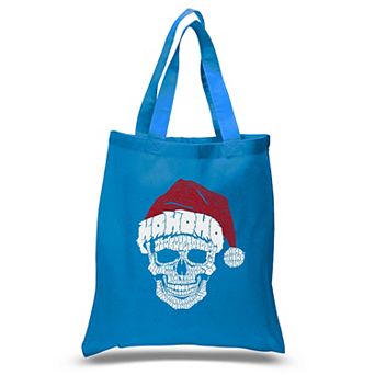 Santa Skull - Small Word Art Tote Bag