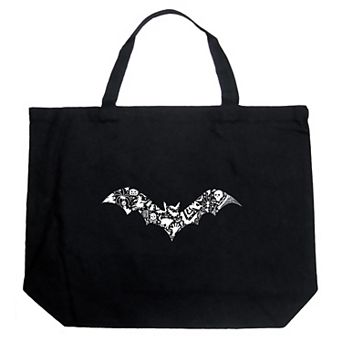 Bat Pics - Large Word Art Tote Bag