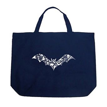Bat Pics - Large Word Art Tote Bag