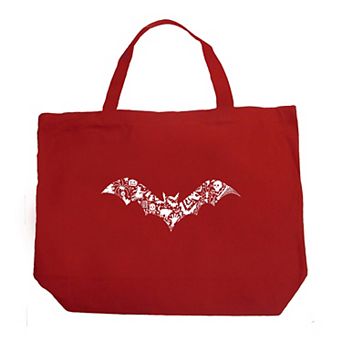 Bat Pics - Large Word Art Tote Bag