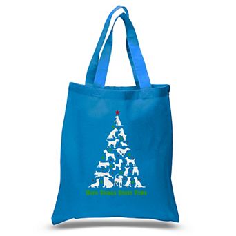 Here Comes Santa Paws - Small Word Art Tote Bag