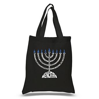 Menorah - Small Word Art Tote Bag