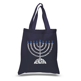 Menorah - Small Word Art Tote Bag