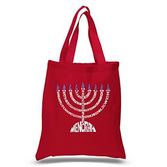 Menorah - Small Word Art Tote Bag