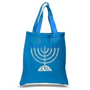Menorah - Small Word Art Tote Bag