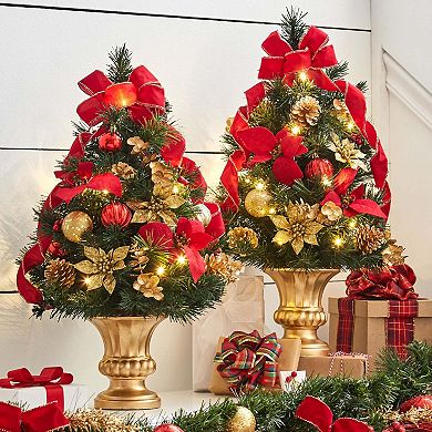 BrylaneHome 24""H Tabletop Christmas Tree