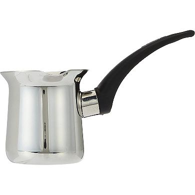 Korkmaz Orbit 6 Ounce Stainless Steel Turkish Coffee Pot in Silver