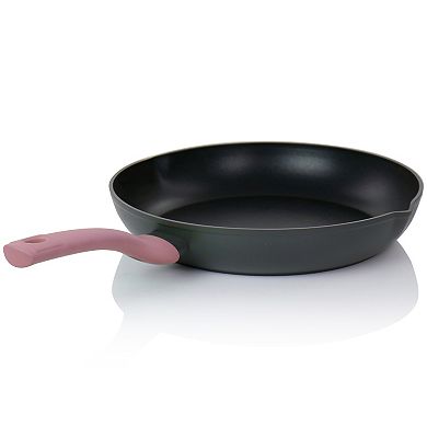 Rigby 9.5 Inch Aluminum Nonstick Frying Pan with Pouring Spouts