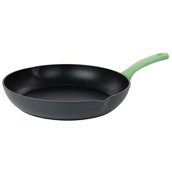 Rigby 9.5 Inch Aluminum Nonstick Frying Pan with Pouring Spouts