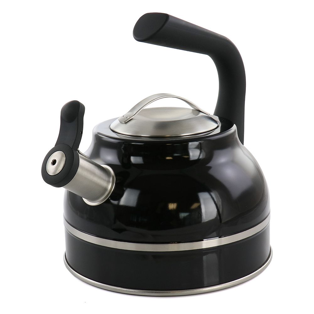 Stainless Steel Whistling Tea Kettle 2 5 Quart