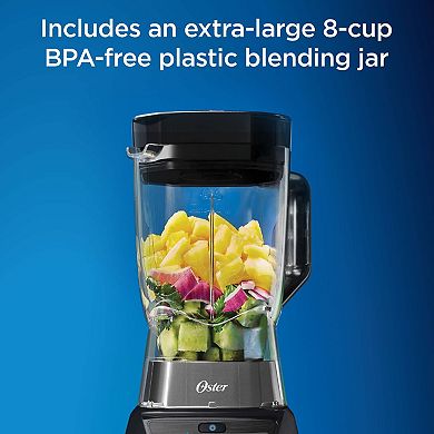 Texture Select 8 Cup 1200 Watt All Metal Drive Plastic Jar Blender with 9 Settings