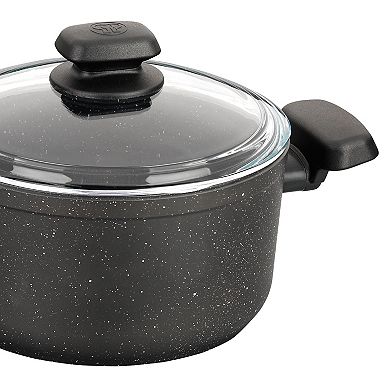 Korkmaz Ornella 2 Piece 5 Liter Aluminum Nonstick Casserole Dish with Lid
