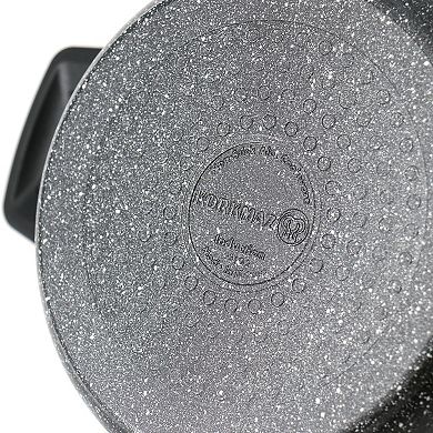 Korkmaz Ornella 2 Piece 5 Liter Aluminum Nonstick Casserole Dish with Lid