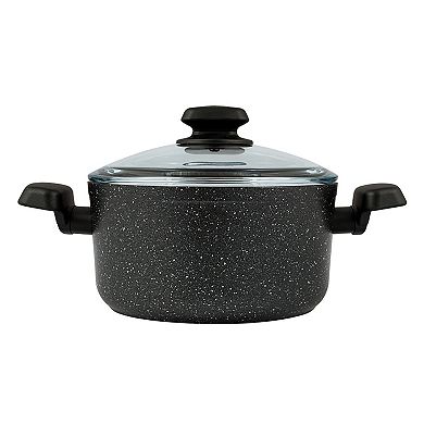 Korkmaz Ornella 2 Piece 5 Liter Aluminum Nonstick Casserole Dish with Lid