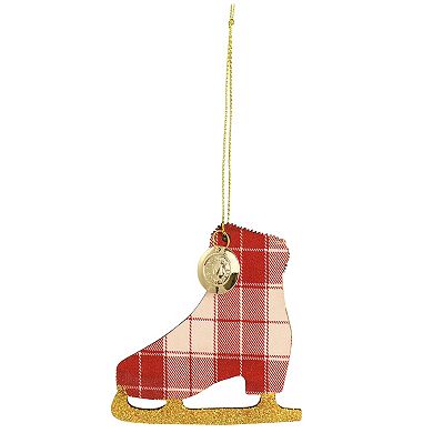 Holiday Ice Skate Ornament 4 Piece Set in Red and Green
