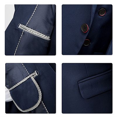 【MODERNIF】Rawdon wool suit set Men's 3 Piece Luxurious Wool Feel 2 Button Suit with Pants