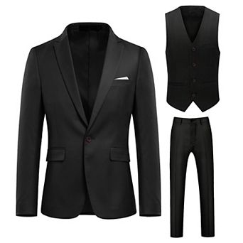 Men's Modern Fit 3 pc Stylish Suit Set