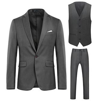 Men's Modern Fit 3 pc Stylish Suit Set