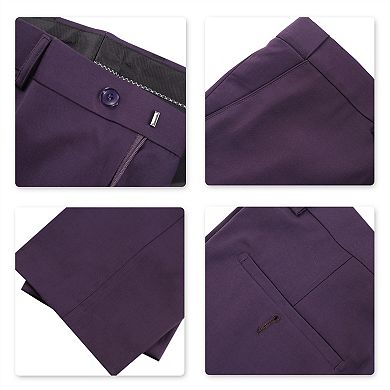 Mens 3 Pc Suit Notched Lapel Slim Fit Jacket Vest Pants Set