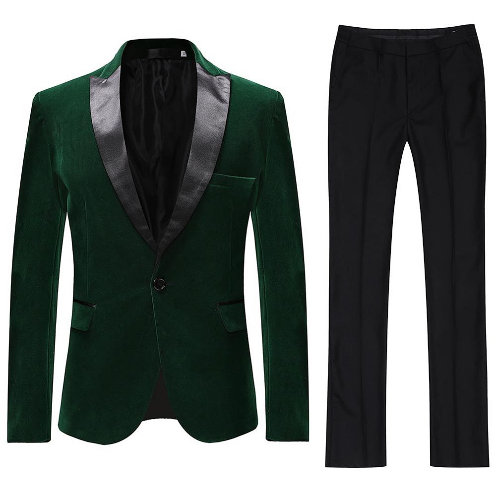 Men's   Two Button Salt & Pepper Tuxedo Suit