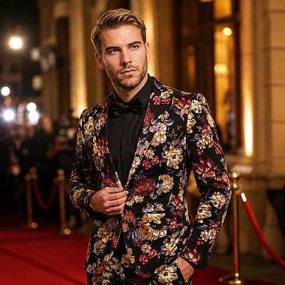 floral dress shirt suit How to Style a Navy Blazer + Our Picks