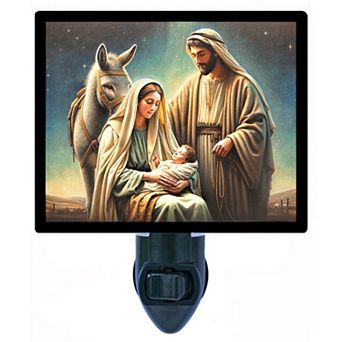The Christmas Story, Nativity Decorative Photo Night Light.