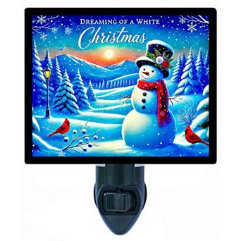 Dreaming Of A White Christmas, Decorative Photo Night Light.