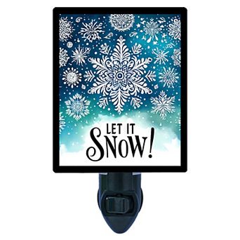 Let It Snow Magic, Winter Decorative Photo Night Light.