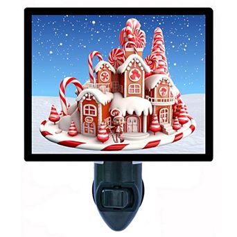 Candy Cane Home, Christmas Decorative Photo Night Light.