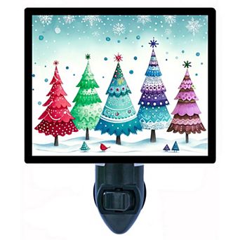 Joyful Trees, Christmas Decorative Photo Night Light.