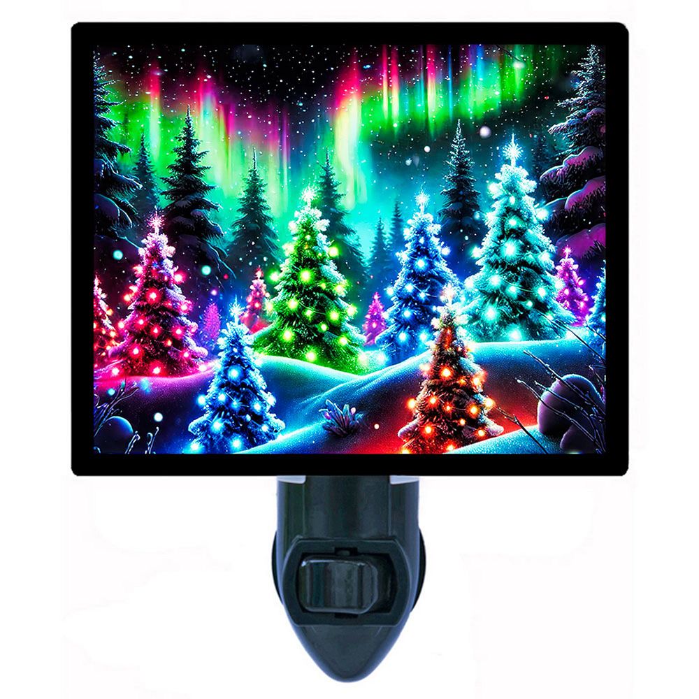 Aurora Christmas, Northern Lights Photo Night Light.