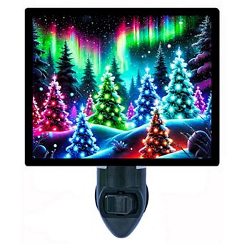 Aurora Christmas, Northern Lights Photo Night Light.