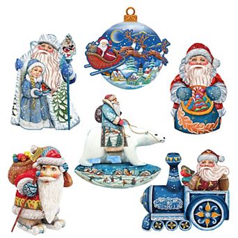 Up Up and Away Decorative Wooden Magnets Set of 6 by G. Debrekht