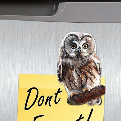 Night Owls Decorative Wooden Magnets Set of 6 by G. Debrekht
