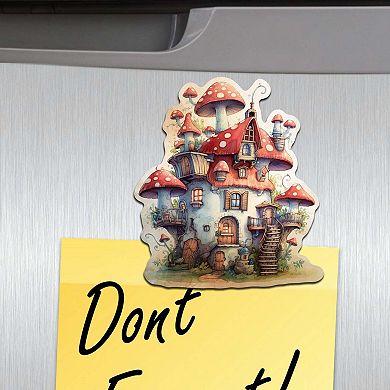 Tree House Decorative Wooden Magnets Set of 6 by G. Debrekht