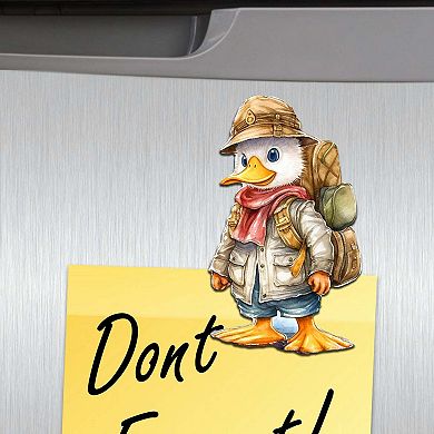 Easter Ducks Decorative Wooden Magnets Set of 6 by G. Debrekht