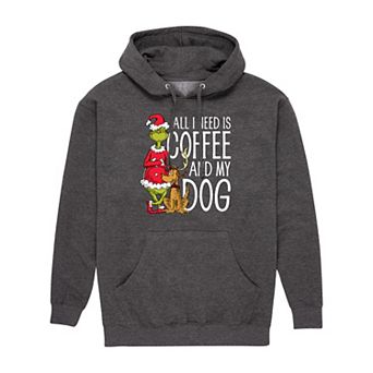 Men's Dr. Seuss All I Need Is Coffee & My Dog Graphic Hoodie