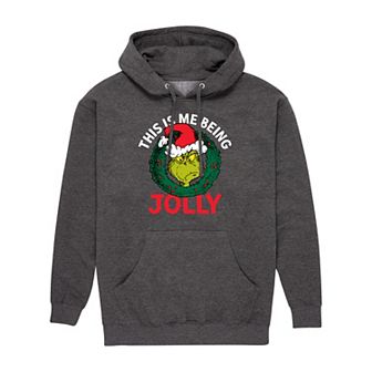 Men's Dr. Seuss Grinch This Is Me Being Jolly Graphic Hoodie