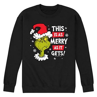 Men's Dr. Seuss This Is As Merry As It Gets Fleece Sweatshirt