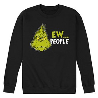 Men's Dr. Seuss Grinch Ew People Fleece Sweatshirt