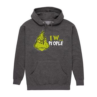 Men's Dr. Seuss Grinch Ew People Graphic Hoodie