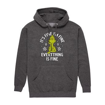 Men's Dr. Seuss I'm Fine Grinch Graphic Hoodie