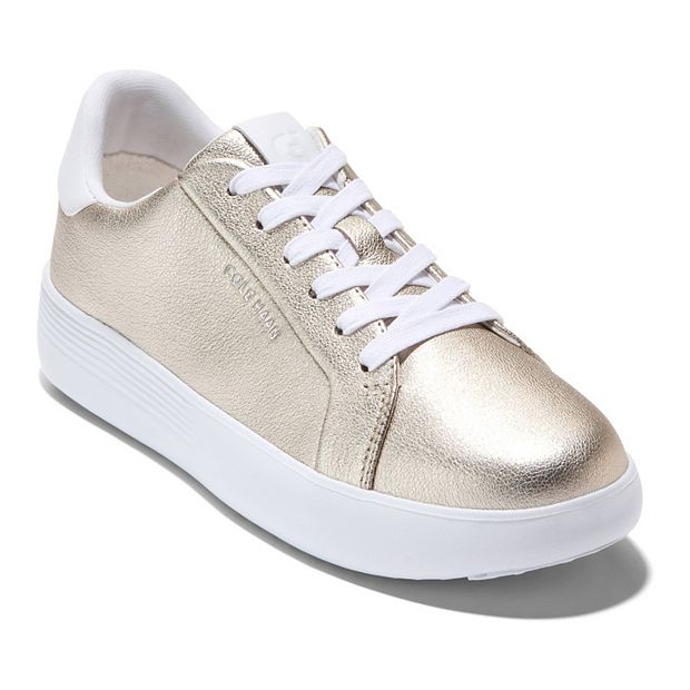[Cole Haan] Grand Crosscourt Joy メタリックシルバー 厚底 Cole Haan Grand Crosscourt Joy Women's Platform Sneakers