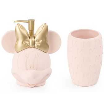 Disney's Minnie Mouse Blush Pink Lotion Pump and Tumbler Set