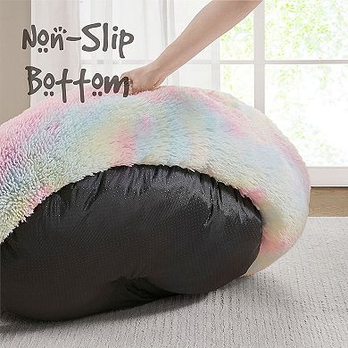 Friends Forever Donut Faux Fur Self Warming Indoor Round Donut Cuddler