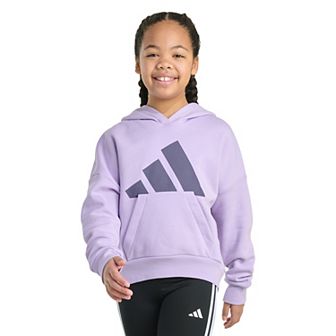 Girls adidas Long Sleeve Essential Big Logo Graphic Pullover Hoodie