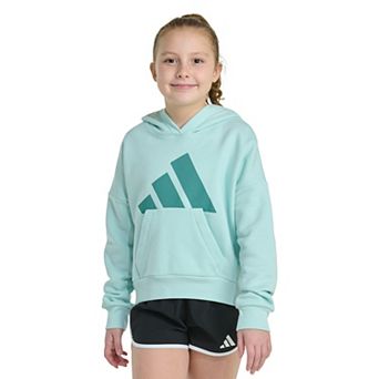 Girls 7-16 adidas Long Sleeve Essential Big Logo Graphic Pullover Hoodie