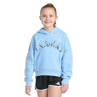 Girls adidas Long Sleeve Graphic Fleece Pullover Hoodie