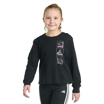 Girls 7-18 adidas Long Sleeve Heather Tee